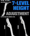 Seven Level Adjustable CNC Kickstand For Surron Sur Ron LBX E Ride Pro SS 3.0 2.0 And Talaria Sting R MX4 X160 X260 Electric Dirt Bikes in silver