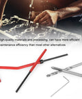 Pro Grade Helicoil Repair Kit M4 M3 Thread Inserts tools on surface with hands using repair tool in background