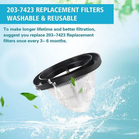 Replacement Filters For 3 In 1 Lightweight Stick Vac Fits 38B1 Series And 1059 Models 38B11 38B12 38B13 38B1F 4 Pack