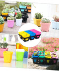 Movable Indoor Plant Pots With 6 Grid Germination Tray For Seedlings And Succulents Hydroponic Grow Tray System Durable Plastic Nursery Kit For Easy Maintenance And Pro Grade Home Garden Setup, colorful succulents