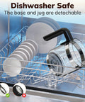 All In One Electric Milk Frother And Steamer For Latte And Hot Chocolate With Boss Froth In Minutes, 16.9oz Capacity, Large Glass Jug, Dishwasher Safe