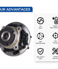 Ford Front Wheel Bearing Hub Assembly For 1999 2004 F 250 Super Duty F 350 Super Duty F 450 Super Duty F 550 Super Duty 4x4 8 Lug With ABS