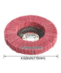 15-Piece Nylon Fiber Flap Disc Set For Angle Grinder, 4.5 by 0.875 Inch Buffing And Polishing Wheels, side view
