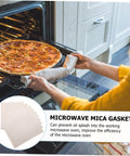 10 Pieces Mica Plates Sheets For Microwave Oven Heat Resistant Insulation Waveguide Mica Sheets Prevent Oil Splatter Kitchen