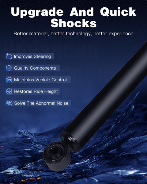 Rear Shocks Absorbers for Honda Odyssey 2005 2017 Twin Tube Shock Kit 349105 37316 on water background