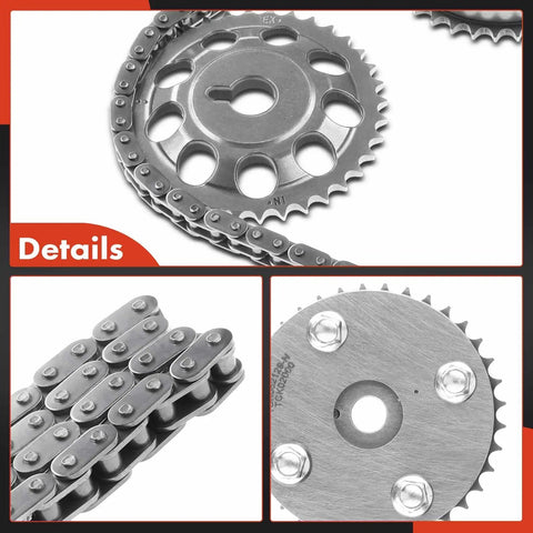 8 Piece Engine Timing Chain Kit With Sprocket And More For DOHC 1.5L 4 Cylinder Engines Fits Scion xA xB Toyota Echo
