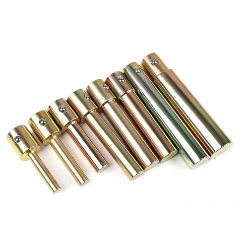 Heavy Duty Alloy Steel Press Pin Set Rock Solid Punch Kit Featuring Heat Treated Rust Resistant Build And Eight Versatile Drop Forged Adapters Straight Up Built Like A Tank For Demanding Garage Shop Projects