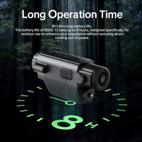 Beefed Up Thermal Imaging Monocular With 256x192 IR Resolution, 13mm Lens, 50Hz Night Vision, Wireless Connectivity, and IP66 Weatherproof