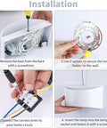 Step-by-step installation of Modern LED Wall Sconce Set Of 2 Hardwired Dimmable Warm White 3000K Up And Down Indoor Wall Mount Lamps