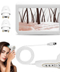 10.2 Inch Skin And Hair Analyzer Pro Grade Gear With LCD Screen Digital Skin Detector showing scalp analysis and lens attachments.