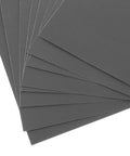 Pro Grade Guitar Fret Polishing Kit With Metal Fingerboard Guards And Sandpaper Sheets For Smooth Fret Edges On Electric Acoustic And Bass Guitars A Handy DIY Luthier Tool For Home Maintenance, stacked black sandpaper sheets