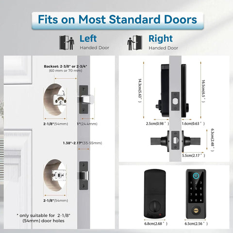 Step Up Your Daily Home Security Routine With This Smart Fingerprint Door Lock Featuring A Rock Solid Handle Set For Seamless App Control Quick Auto Lock And Truly No Sweat Keyless Entry Access