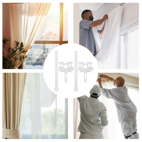 Top Shelf Vertical Blind Carrier Replacement Parts With Stem Upgrades Window Treatment installers demonstrating easy installation.