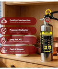 Class K Kitchen Fire Extinguisher For Cookin Grease Fires, 40 Fl Oz Wet Chemical featuring quality construction and easy use