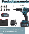 No Strings Attached Cordless Rivet Nut Gun Set With Built In Led Light And Beefy 26 Volt Battery For M3 Through M12 Blind Riveting Go Anywhere Power Tool Kit Pro Grade with battery and accessories