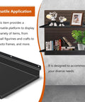17x8 Inch Large Slatwall Shelves Set Of 2 Built To Last Heavy Duty Metal Slat Wall Display Shelves for various items