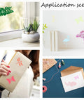 Application scene showcasing Heavy Duty Metal Flamingo And Butterfly Cutting Template Four By Seven Inches for various crafting uses.
