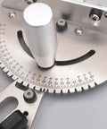Rock Solid Upgraded Miter Gauge With 27 Tight Angle Stops And Smooth Adjustable Aluminum Head For Table Saw Crosscuts router tables showing precision angle markings.