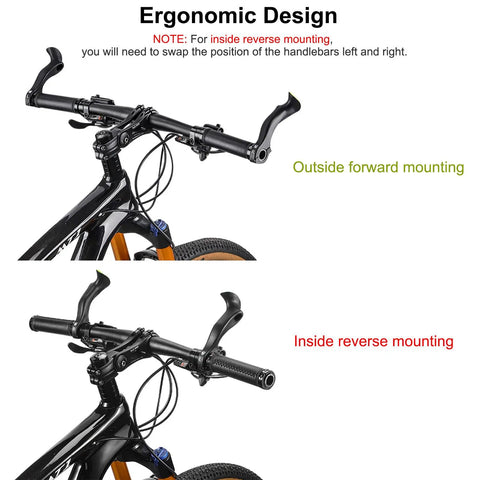 Dope Nylon MTB Inner Bar Ends For Mountain Bikes With Cap Pack And Wrench, Ergonomic Handlebar Ends For Cycling, outside and inside mounting