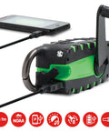 Rugged Multipowered Portable Emergency Weather Radio And Flashlight With Hand Crank Solar Power USB Smartphone Charger