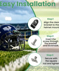 All In One Football Facemask Repair Kit With Clips And Hardware Quick Fix For Wire Masks Universal Fit For Youth And Adult Helmets image