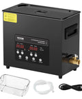 6L Ultrasonic Cleaner With 40kHz Power 180W Digital Cleaning Gear Featuring Gentle Mode and accessories on display
