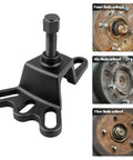 Front Hub Installer Puller Tool for Cars and Trucks, Flange Style Axle Remover with examples of four, five, and six-hole wheel hubs