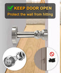 6 Pack Magnetic Door Stopper Stainless Steel Door Holder For Wall Or Floor Mounting With Screws Keeps Doors Open And Prevents Slams