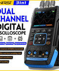 3 In 1 Handheld Oscilloscope Multimeter With DDS Generator showing dual channels and digital display