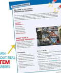 Educational page from Magnet Science Kit For Kids Ages 8 To 12 Hands On STEM Fun With Magnetic Levitation Build A Compass Explore Magnetic Trains And 9 Real Experiments Using 20 Lab Tools For Big Brain Magnetic Discovery, featuring STEM careers.