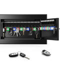 Wall Mounted Key Lock Box Holds Twenty Keys, Heavy Duty Metal Safe With Key Lock, Anti Theft Security, Color Coded Tags For Easy Labeling