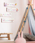 Unicorn Wall Decor Set For Girls Room Rainbow Wall Art Four Piece Bundle Motivational Inspirational Bedroom Decorations