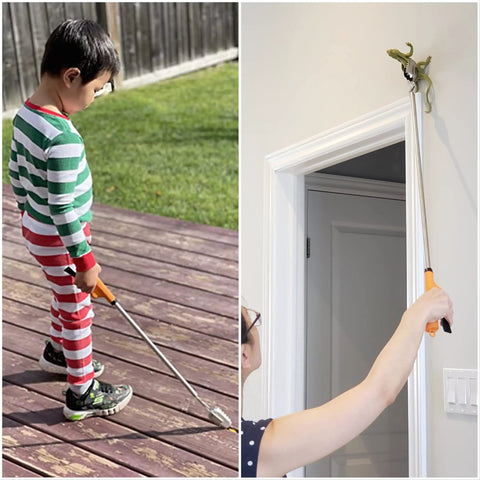 All Stainless Steel Grabber Reacher Pickup Tool Heavy Duty Trash Picker For Indoor Outdoor Use No Wire Patented Technology