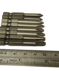 aiyun 12-piece magnetic screwdriver bit set with 1/4 hex shank, S2 steel, 2-inch long slotted/Phillips bits