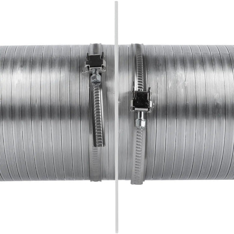 4 Inch Plastic Duct Connector Flange For HVAC Ventilation System, Straight Vent Pipe Plate, ABS Plastic, Easy Install