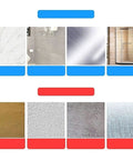 Different tile and paint textures displayed for Heavy Duty White Bathroom Wall Hooks Set Featuring A No Fuss Towel Rack Sturdy Toilet Paper Holder And Slick Coat Hanger For Effortless Multipurpose Home Organization.