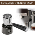 Precision Fit Anti Slip Tamper Base For Espresso Machines ES601 ES701 Portafilter Stand Cafe Luxe Black with portafilter