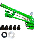 2-Inch Impact Sprinkler With Pressure Gauge For Farm Irrigation, 360 Degree Coverage shown with flange and connectors