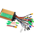 Drop Dead Easy Install 24V To 84V Brushless Sine Wave Motor Controller Kit with wiring for e-bike and scooter.
