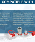 Image showing a Three Eighths NPT Ag Hydraulic Quick Connect Coupler ISO 5675 Poppet Pioneer Style Tractor Coupler With Dust Caps, compatible series listed.