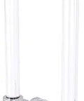 Clearview Collection 8 Inch Back Grooved Shower Door Pull In Polished Chrome With Concealed Mounting visible from side angle.