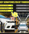 Tesla Stealth Grey PN01 Touch Up Paint Kit For Quick Scratch Fix product and before-after repair comparison on cars