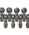 Heavy Duty Chromoly Heim Joint Kit Built Different For Weekend Warrior Utv Builds Includes Four Right And Four Left Rod Ends W Jam Nuts And Weld Bungs For One Point Five Inch Steel Tubing - close-up of rod ends.