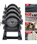 Manual Pipe Fusion Welder For 63 To 160 Mm Pipes Electric Butt Fusion Welder With Temperature Control Four Thick Clamping Rings Pro Grade Heavy Duty For PE PP PB PVDF HDPE PVC Joints Fast Clean Cuts And Solid Joints, for PE PVC PB PVDF pipes