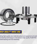 Front Wheel Bearing And Hub Assembly 518509 Compatible With ES300 RX300 Camry Avalon Sienna Solara And Toyota Models Front 5 Lug Bolts No ABS Replaces Front Wheel Hub Unit Fits Your Ride 1992-2004