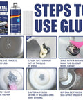 Steps to use Metal Repair Glue For Casting And Welding Filler, High Temp Resistant Liquid Metal Adhesive That Fixes Defects, Tough As Nails Repair Solution