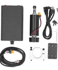 Top Shelf Cnc Spindle Motor Kit With 500W Forced Air Cooling High Torque Router For Woodworking And Precision Engraving Fast Heat Dissipation And No Sweat Setup components including motor, control box, and accessories.