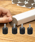 M6 Screw In Rubber Furniture Levelers With Anti Slip Grip Noise Reduction Heavy Duty Adjustable Feet For Sofas Tables Chairs Easy Install Floor Protection Ideal For Living Rooms And Bedrooms, black rubber feet