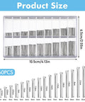 360 Piece Watch Band Pins Kit, Stainless Steel Cotter Pins, Replacement Link Pins For Watch Bands, 18 Sizes, assortment in box
