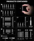 Best Go To 46 Piece Screwdriver Bit Set with S2 Steel Bits in storage case showcasing various bit sizes and types for DIY repairs.